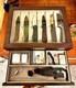 Knife Display Case 20+ Wood Walnut Edc Pocket Knives Watch Organizer Storage Box
