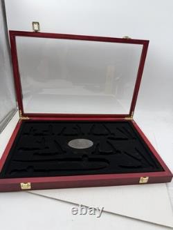 Knife Display Case 21x14 Wood USA Shadow Box America's Legacy E2