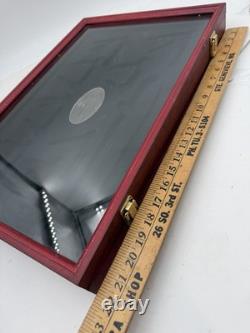 Knife Display Case 21x14 Wood USA Shadow Box America's Legacy E2