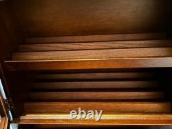 Knife Display Case 22+ Wood Black EDC Pocket Knives Organizer Drawer Storage Box