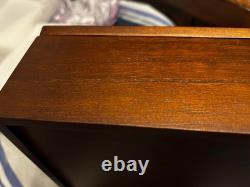 Knife Display Case 22+ Wood Black EDC Pocket Knives Organizer Drawer Storage Box