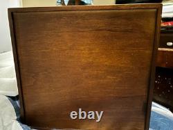 Knife Display Case 22+ Wood Black EDC Pocket Knives Organizer Drawer Storage Box