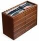 Knife Display Case 32+ Wood Walnut Edc Pocket Knives Watch Organizer Storage Box