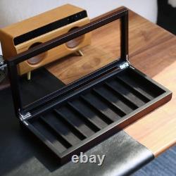 Knife Display Case 8+ Wood Ebony Pocket Knives Holder EDC Storage Organizer Box Knife Display Case 8+ Wood Ebony Pocket Knives Holder EDC Storage Organizer Box
