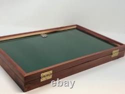 Knife Display Case Arrowheads 18 x 12 Coins Cedar & Green Wood USA Shadow Box
