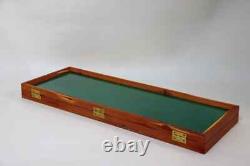 Knife Display Case Dagger Medal Coins 25 x 9 Cedar & Green Wood USA Shadow Box