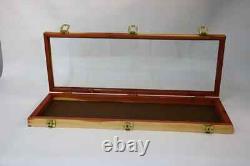 Knife Display Case Dagger Medal Coins 25 x 9 Cedar & Green Wood USA Shadow Box