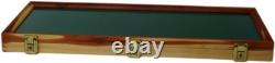 Knife Display Case Dagger Medal Coins 25 x 9 Cedar & Green Wood USA Shadow Box