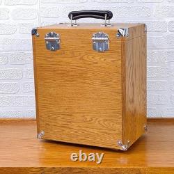 Knife Display Case Oak & Green 8 Drawer Pistol Gun Wood Cabinet EDC Chest Box