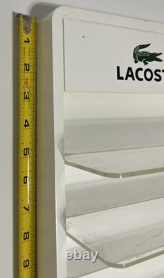 LACOSTE Eyewear Countertop Display Case Rack Multi-Shelf Acrylic & Wood