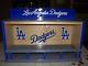 La Dodgers Dugout Display Case For Bobbleheads Pine Wood