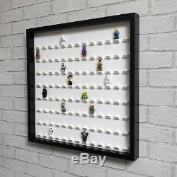 LEGO Minifigure Display Frame Case Large Fits 104 Minifigs Black (White)