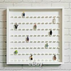 LEGO Minifigure Display Frame Case Large Fits 104 Minifigs White (White)