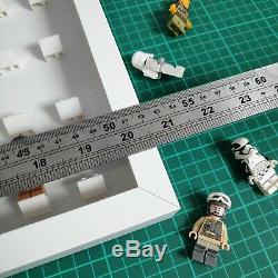 LEGO Minifigure Display Frame Case Large Fits 104 Minifigs White (White)