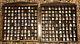 Lot 200 Vintage Sewing Thimbles W 2 Wood Display Cases Thimble Porcelain Pewter