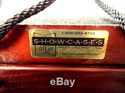 LOT OF 2 SHOWCASES TO GO WOOD TRAVEL JEWELRY DISPLAY TRADE SHOW CASES WithINSERTS