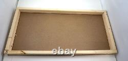 (LOT OF 3) Handmade Wood N Scale Model Train Car STORAGE TRAYS DISPLAY CASE