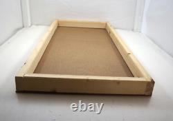 (LOT OF 3) Handmade Wood N Scale Model Train Car STORAGE TRAYS DISPLAY CASE