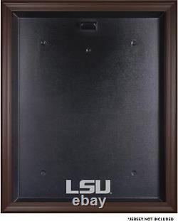 LSU Tigers Brown Framed Logo Jersey Display Case