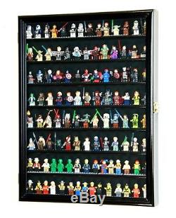 Large 110+ Lego Men Miniatures / Legos / Minifigures /Display Case Cabinet Box