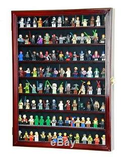 Large 110+ Lego Men Miniatures / Legos / Minifigures /Display Case Cabinet Box