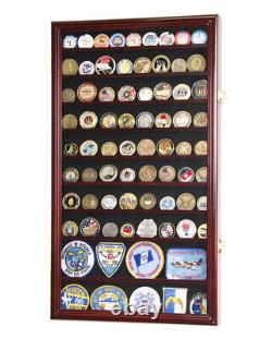 Large Challenge Coin Display Case Box Holder Military Coins 98% UV Adjustable