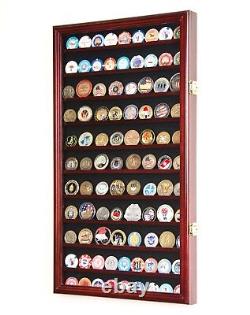 Large Challenge Coin Display Case Box Holder Military Coins 98% UV Adjustable