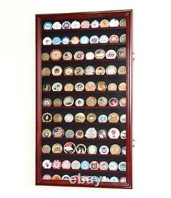 Large Challenge Coin Display Case Box Holder Military Coins 98% UV Adjustable