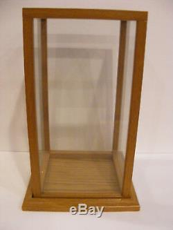 Large DOLL WOODEN DISPLAY CASE Plexi Clear Plastic Panels Protector Dolls Bears
