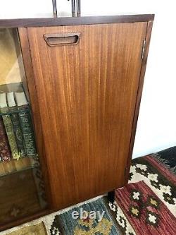 Large Mid Century Teak Bookcase Sideboard Display Unit Turnidge London Drawers