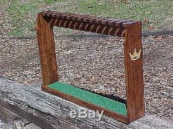 Large Wood Floor Display Rack Case for 14 Rare Scotty Cameron Putters Golf Clubs
