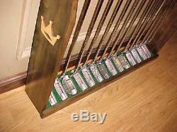 Large Wood Floor Display Rack Case for set 14 Scotty Cameron Putters Golf Clubs
