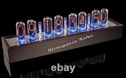 Large Wooden Case for 8 IN-18 Nixie Tubes Clock GRA & AFCH