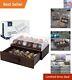 Large Wooden Challenge Coin Display Case With Clear Cover Military Coin Dis