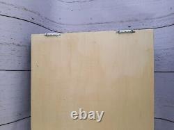Large extra deep shadow box display case with glass door, wood memory box 20x16