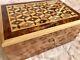 Large Lockable Thuja Burl Wooden Jewelry Box Organizer With Key, Keepsake, Gift