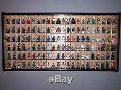 Lego Minifigure Display Case Holds 132 Minifigs Wood / Hangable with Bases