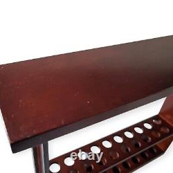 Levenger Pen Case Wooden Display Fancy Ballpoint 20 Pens Vintage