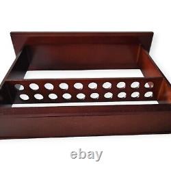 Levenger Pen Case Wooden Display Fancy Ballpoint 20 Pens Vintage