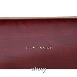 Levenger Pen Case Wooden Display Fancy Ballpoint 20 Pens Vintage