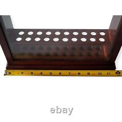Levenger Pen Case Wooden Display Fancy Ballpoint 20 Pens Vintage
