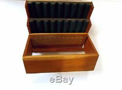 Levenger Well-read Life Wood 16 Pen Holder Storage Display Case Desk Accessory