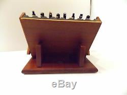 Levenger Well-read Life Wood 16 Pen Holder Storage Display Case Desk Accessory