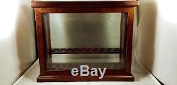 Levenger Wooden/Glass Pen Display Case Includes x 2 Fountain Pens