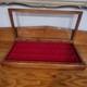 Lighter Collectors Case Wood Display Plastic Lid 17 Compartment Insert 22 X 10.5