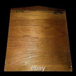 Lillian Vernon THIMBLE WOOD Display CASE SLIDING PLEXIGLASS COVER INCLUDES 98