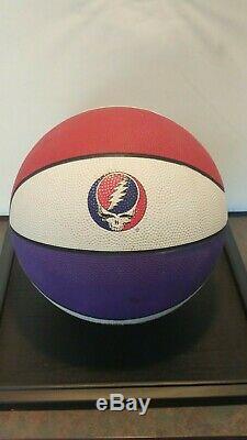 Limited Edition Grateful Dead Basketball With Wood/Glass Display Case