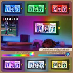Lockable 5-Tier Baseball Card Display Case with UV Protection