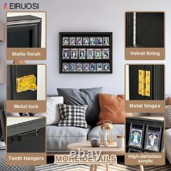 Lockable 5-Tier Baseball Card Display Case with UV Protection
