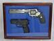 Lockable Handgun Pistol Gun Storage Display Case Protection Hanging Shadow Box